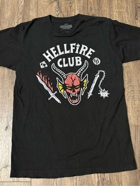 Netflix Stranger Things Black Logo Tee